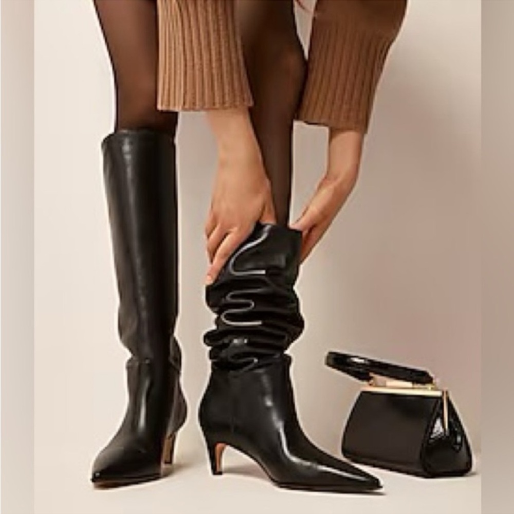 J. Crew Stevie knee-high boots in leather